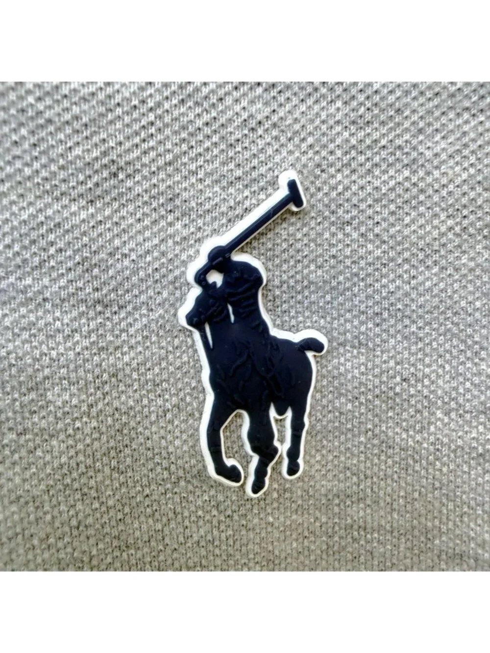 POLO Ralph Lauren Mens XXL Gray Polo Shirt Cotton 67 Graphic Pony Logo